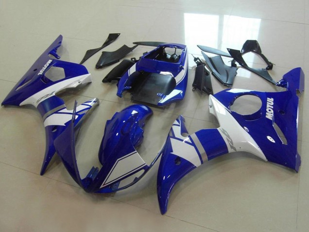 Carena Moto Yamaha YZF R6 2003-2004 - Blu Bianco Argento