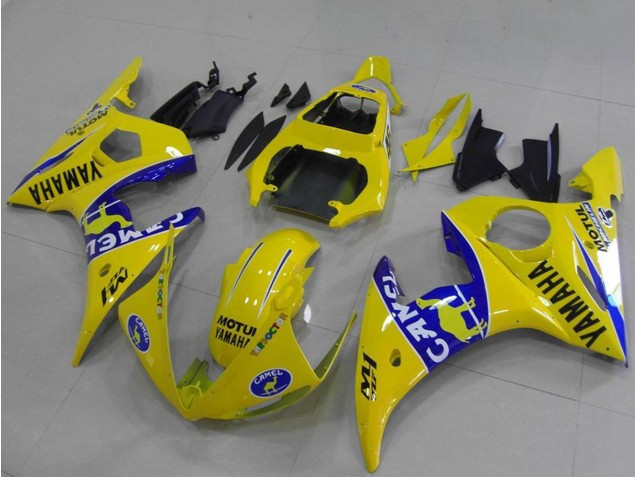 Carena Moto Yamaha YZF R6 2003-2004 - Giallo Blu Cammello