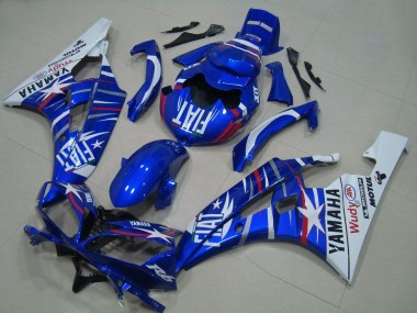 Carena Moto Yamaha YZF R6 2006-2007 - Bianco Blu Fiat Motul Michelin Fabbrica