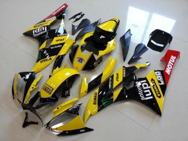 Carena Moto Yamaha YZF R6 2006-2007 - Giallo Nero Lucido Rosso Verde Motul Mostro Fabbrica