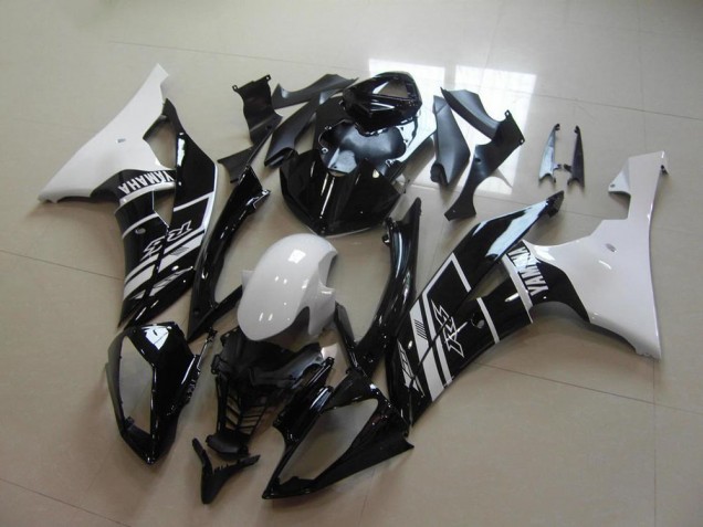Carena Moto Yamaha YZF R6 2008-2016 - Bianco Nero Lucido