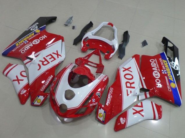 Carena Moto Ducati 999 2003-2004 - Bianco Rosso Blu Nero Lucido Xerox OEM Stile