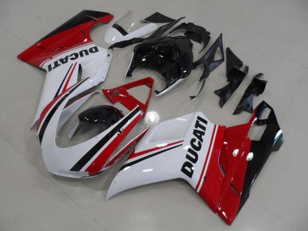 Carena Moto Ducati 1098 2007-2014 - Bianco Rosso Verde Nero Lucido