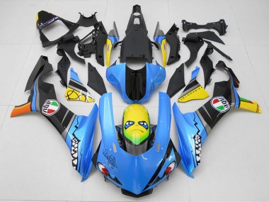 Kit Carena Moto Yamaha YZF R1 2015-2019 - Blu Giallo Squalo Fabbrica