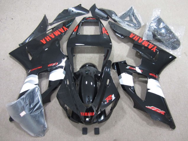 Carena Moto Yamaha YZF R1 1998-1999 - Nero Lucido Bianco Rosso Decals