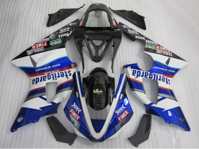 Carena Moto Yamaha YZF R1 2000-2001 - Bianco Blu Nero Rosso Fimer Sterilgarda