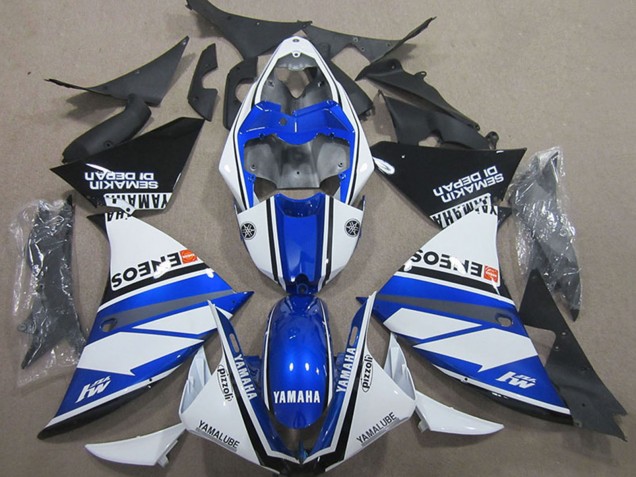 Carena Moto Yamaha YZF R1 2000-2001 - Bianco Blu Nero ENEOS