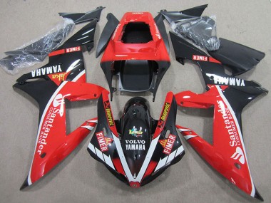 Carena Moto Yamaha YZF R1 2004-2006 - Rosso Bianco Nero Lucido Santander Fabbrica