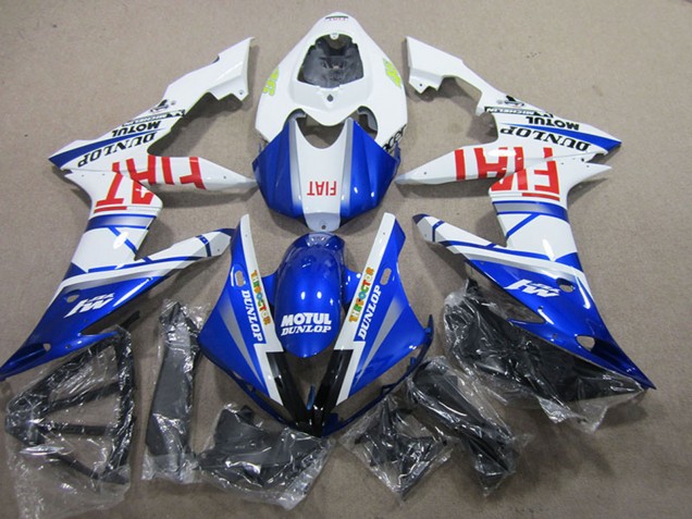 Carena Moto Yamaha YZF R1 2004-2006 - Bianco Blu Motul Fiat