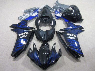 Carena Moto Yamaha YZF R1 2007-2008 - Nero Lucido Blu Fiamma Fabbrica