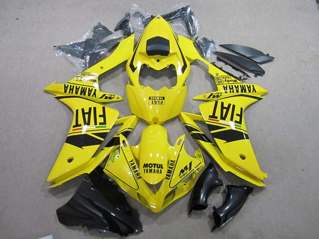 Carena Moto Yamaha YZF R1 2007-2008 - Giallo Nero Motul Fiat