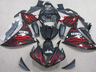 Carena Moto Yamaha YZF R1 2009-2011 - Nero Lucido Rosso Fiamma Fabbrica