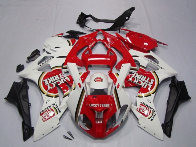Carena Moto BMW S1000RR 2009-2014 - Bianco Rosso Lucky Strike