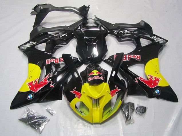 Carena Moto BMW S1000RR 2009-2014 - Nero Lucido Giallo Red Bull