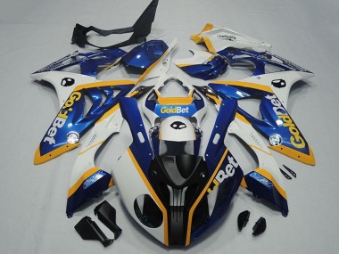 Carena Moto BMW S1000RR 2009-2014 - Bianco Giallo Blu Nero Opaco OroBet Fabbrica