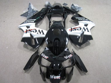 Carena Moto Honda CBR600RR 2003-2004 - Nero Lucido Bianco West Fabbrica