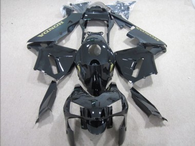 Carena Moto Honda CBR600RR 2003-2004 - Nero Lucido Nero Opaco Oro Decal Fabbrica