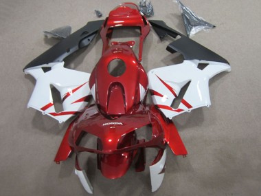 Carena Moto Honda CBR600RR 2003-2004 - Rosso Bianco Nero Opaco Fabbrica