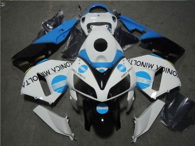 Carena Moto Honda CBR600RR 2005-2006 - Bianco Blu Nero Lucido Konica Minolta Fabbrica