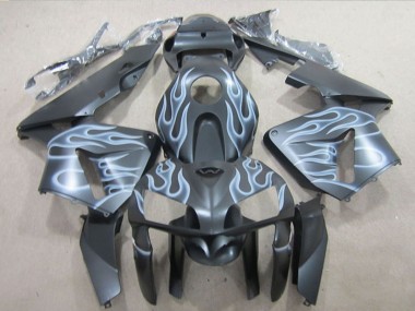 Carena Moto Honda CBR600RR 2005-2006 - Nero Opaco Argento Fiamma Fabbrica