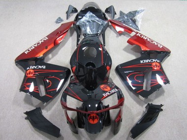 Carena Moto Honda CBR600RR 2005-2006 - Nero Lucido Rosso BACARDI Fabbrica