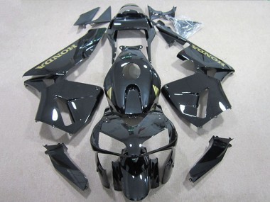 Carena Moto Honda CBR600RR 2005-2006 - Nero Lucido Oro Decal Fabbrica