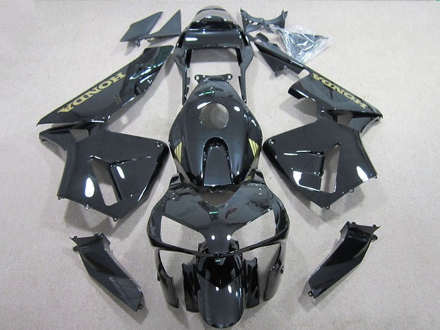 Carena Moto Honda CBR600RR 2005-2006 - Nero Lucido Oro Decal
