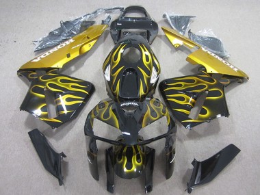 Carena Moto Honda CBR600RR 2005-2006 - Nero Lucido Giallo Fiamma Fabbrica