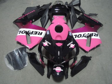 Carena Moto Honda CBR600RR 2005-2006 - Nero Lucido Rosa Repsol Fabbrica