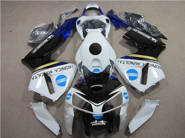 Carena Moto Honda CBR600RR 2005-2006 - Bianco Blu Giallo Nero Lucido Konica Minolta Fabbrica