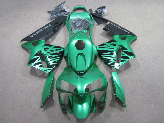 Carena Moto Honda CBR600RR 2007-2008 - Verde Nero Lucido Fiamma