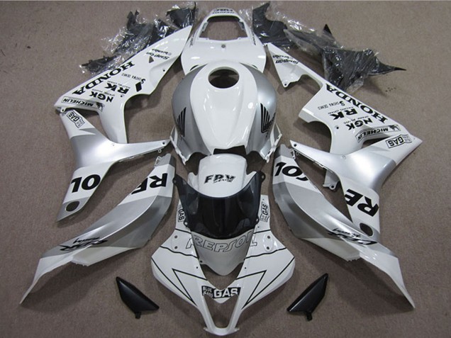 Carena Moto Honda CBR600RR 2007-2008 - Bianco Argento Nero Repsol