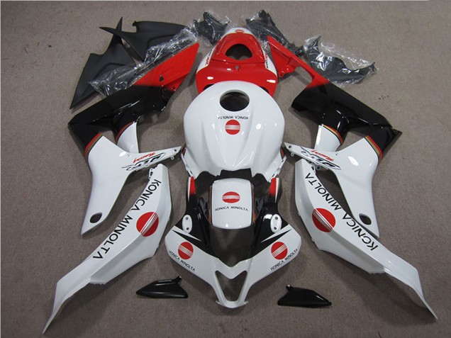 Carena Moto Honda CBR600RR 2007-2008 - Bianco Rosso Nero Lucido Konica Minolta
