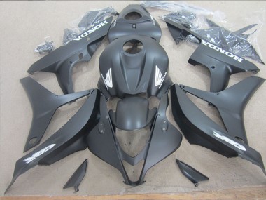 Carena Moto Honda CBR600RR 2007-2008 - Nero Opaco Bianco Decals Fabbrica