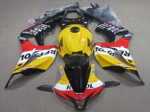 Carena Moto Honda CBR600RR 2007-2008 - Giallo Bianco Rosso Nero Lucido Repsol