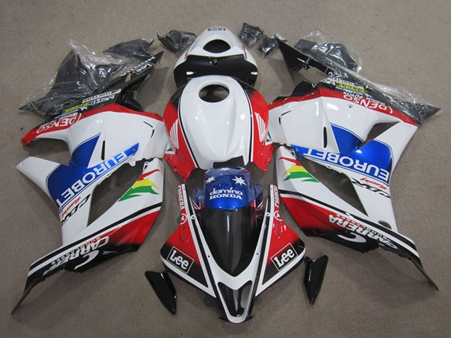 Carena Moto Honda CBR600RR 2009-2012 - Bianco Rosso Blu EuroBet Lee