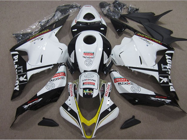 Carena Moto Honda CBR600RR 2009-2012 - Bianco Giallo Nero Lucido Rizoma Playboy