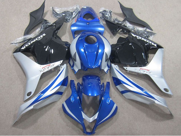 Carena Moto Honda CBR600RR 2009-2012 - Argento Blu Nero Lucido