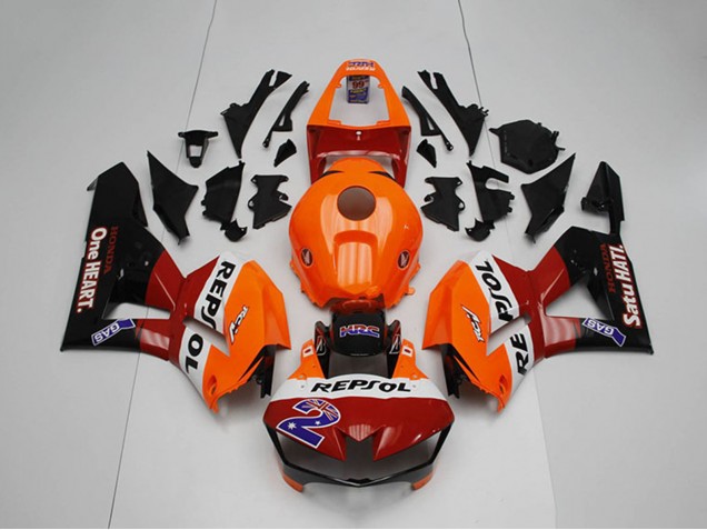 Carena Moto Honda CBR1000RR 2012-2016 - Arancia Bianco Rosso Nero Lucido Repsol 2
