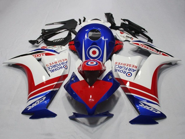 Carena Moto Honda CBR1000RR 2012-2016 - Bianco Rosso Blu Royal Air Force Reserves