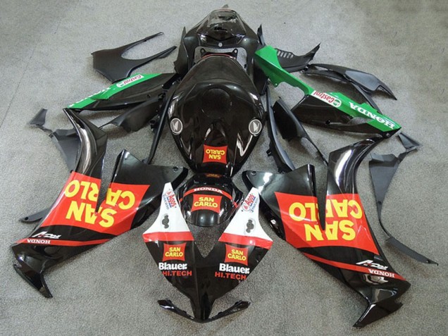 Carena Moto Honda CBR1000RR 2012-2016 - Rosso Verde Giallo Nero Lucido San Carlo