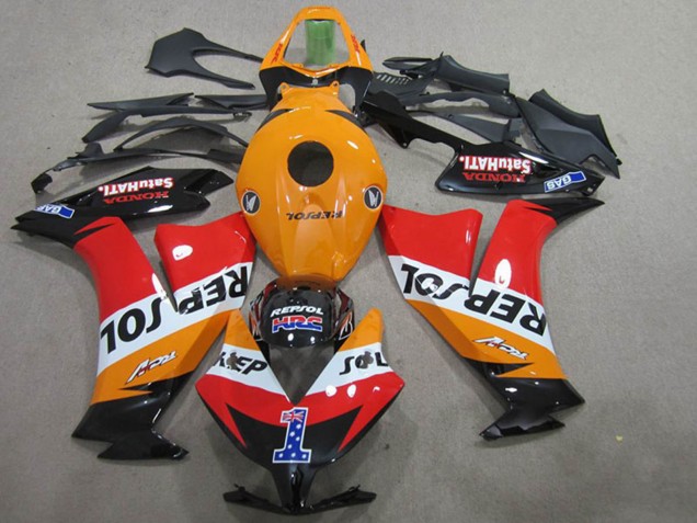 Carena Moto Honda CBR1000RR 2012-2016 - Arancia Bianco Rosso Nero Lucido Repsol 1