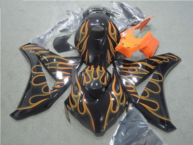 Carena Moto Honda CBR1000RR 2008-2011 - Nero Lucido Arancia Fiamma Fabbrica