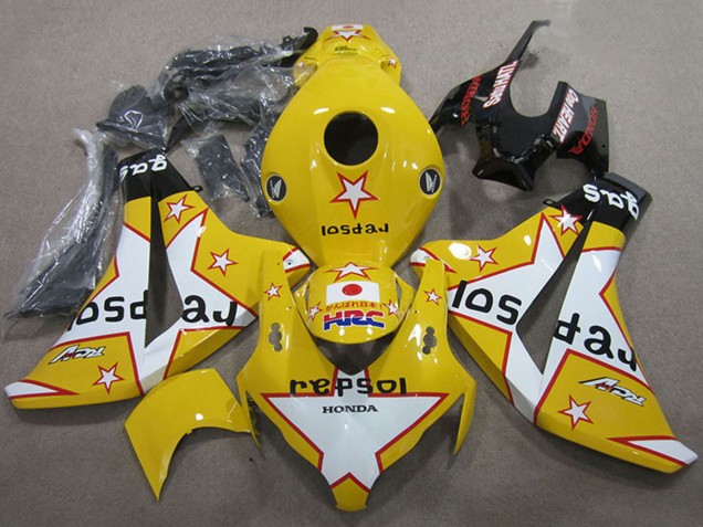 Carena Moto Honda CBR1000RR 2008-2011 - Giallo Bianco Nero Lucido Star Repsol HRC