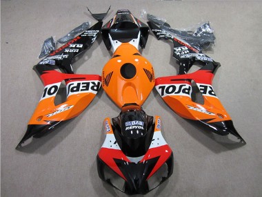 Kit Carena Moto Completo Honda CBR1000RR 2006-2007 - Arancia Bianco Rosso Nero Lucido Repsol Fabbrica