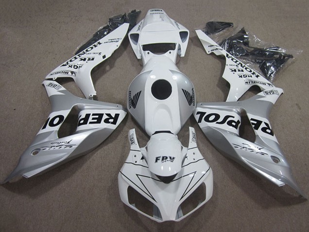 Carena Moto Honda CBR1000RR 2006-2007 - Bianco Argento Nero Repsol