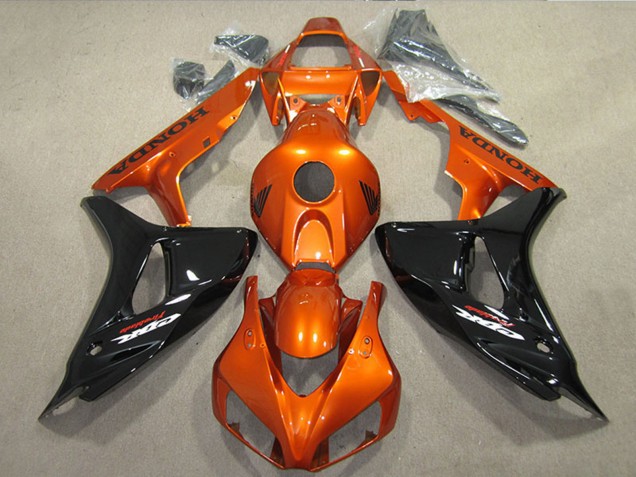 Carena Moto Honda CBR1000RR 2006-2007 - Arancia Nero Lucido