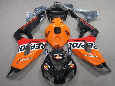 Kit Carena Moto ABS Honda CBR1000RR 2006-2007 - Arancia Bianco Rosso Nero Lucido Repsol Fabbrica