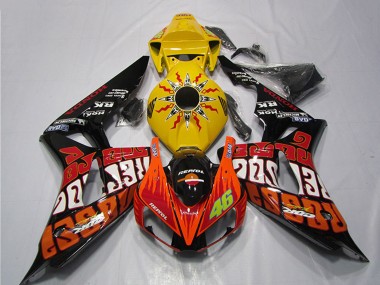 Carena Moto Honda CBR1000RR 2006-2007 - Giallo Arancia Nero Lucido Rossi Repsol 46 Fabbrica