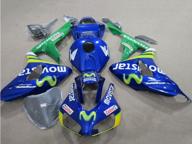 Carena Moto Honda CBR1000RR 2006-2007 - Blu Verde Giallo MoviStar Castrol Fabbrica